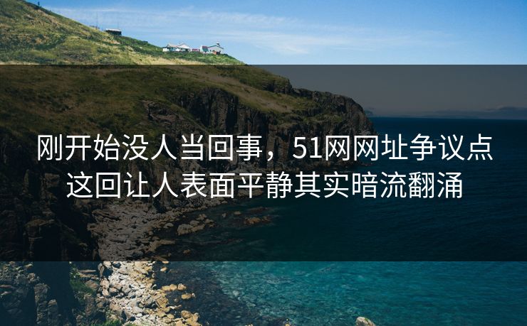 刚开始没人当回事，51网网址争议点这回让人表面平静其实暗流翻涌